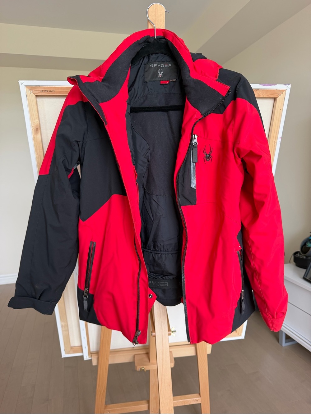 Spyder youth' Red and Black Ski Jacket